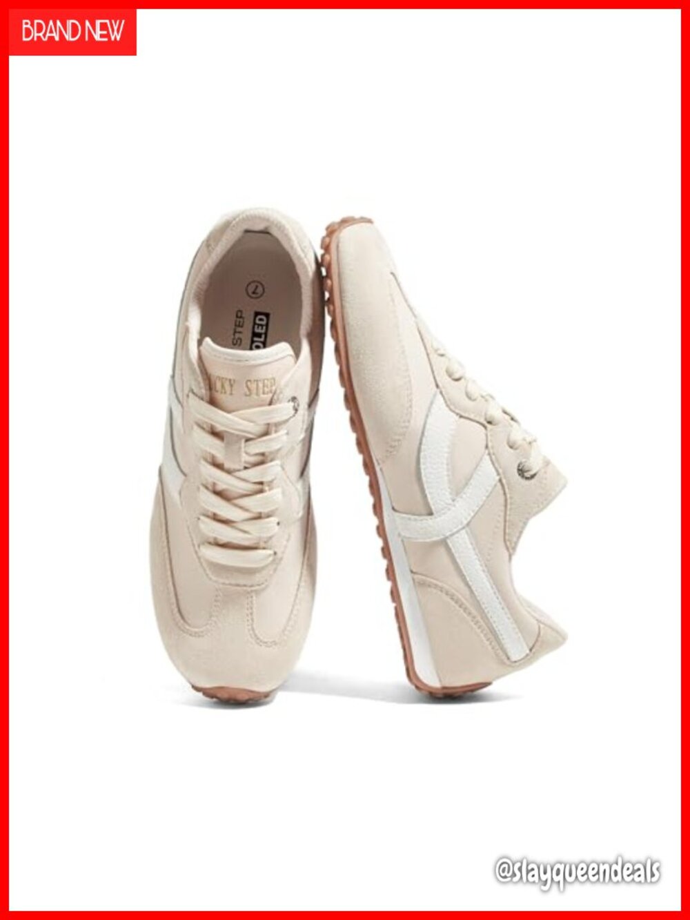 PU Leather Suede Retro Fashion Sneakers Lace-Up Non-Slip Walking Shoes